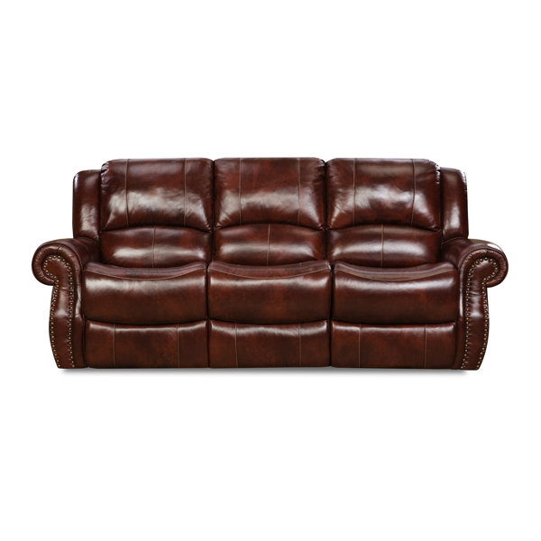 Darby Home Co Additri 3 Piece Leather Reclining Living Room Set